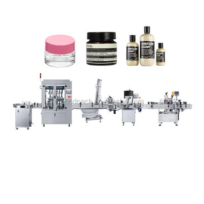 quality CE Standard Automatic Emulsion Production Line Small Cream Products Flling Filling Capping Labeling Machine With Video factory