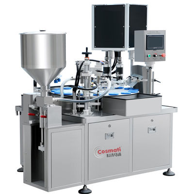 quality Automatic Powder Feeding Factory Direct Selling Liquid Lotion Cream Filling And Capping Machine For Cosmetic factory